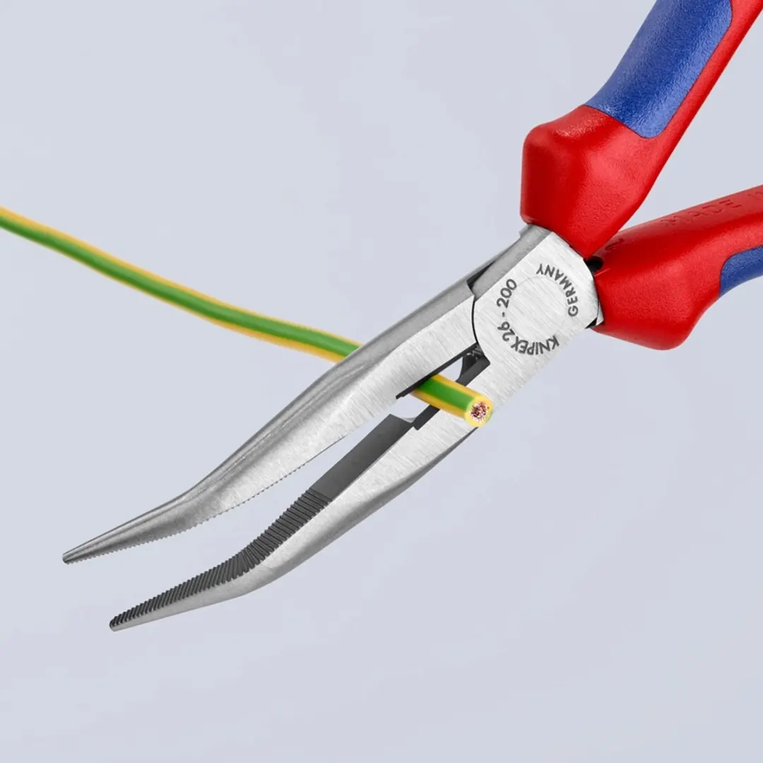 Knipex 26 22 200 Werkplaats Platte rondbektang 200mm