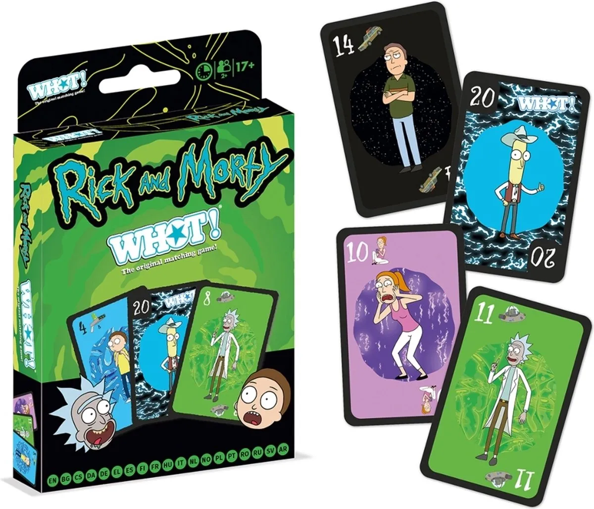 Winning Moves Rick and Morty WHOT! Speelkaarten - Meertalig