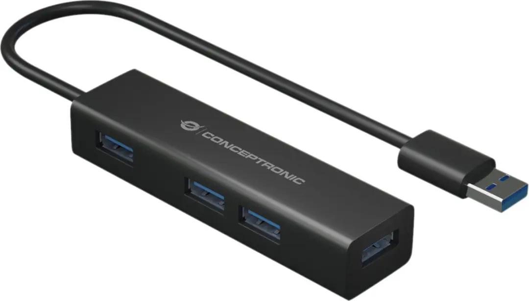 Conceptronic HUBBIES06B USB Hub - Zwart