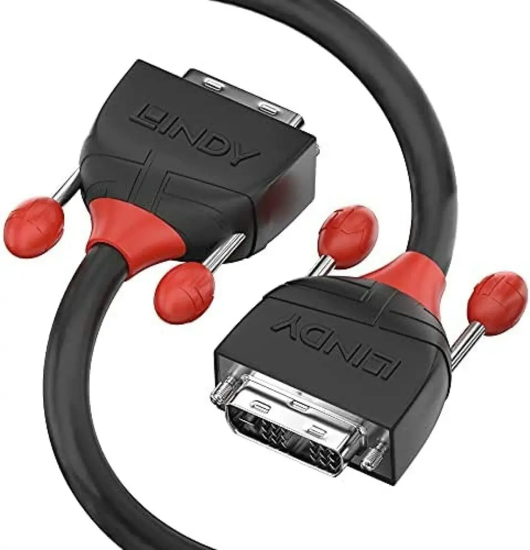 Lindy 36252 DVI-kabel DVI-D 2m - Zwart