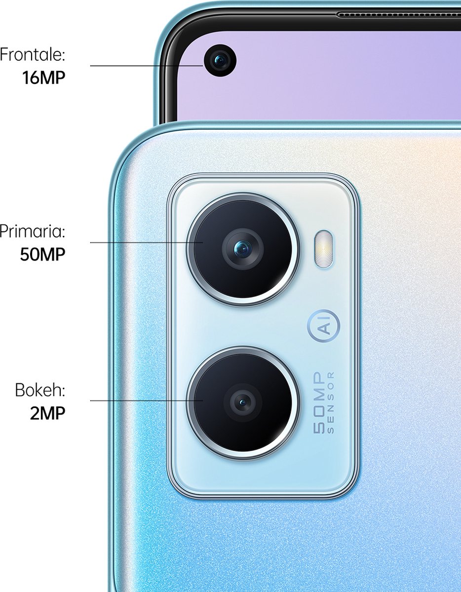 OPPO A96 - 128 GB - Blauw