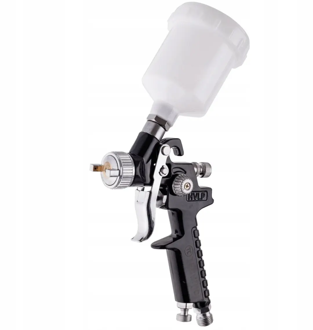 Technic Mini HVLP Spuitpistool 1.0mm - 125ml - Zwart/Zilver