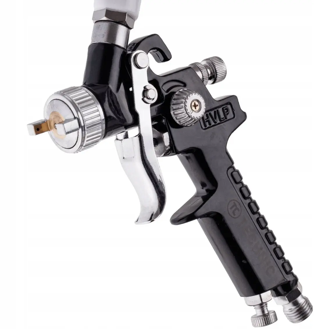 Technic Mini HVLP Spuitpistool 1.0mm - 125ml - Zwart/Zilver