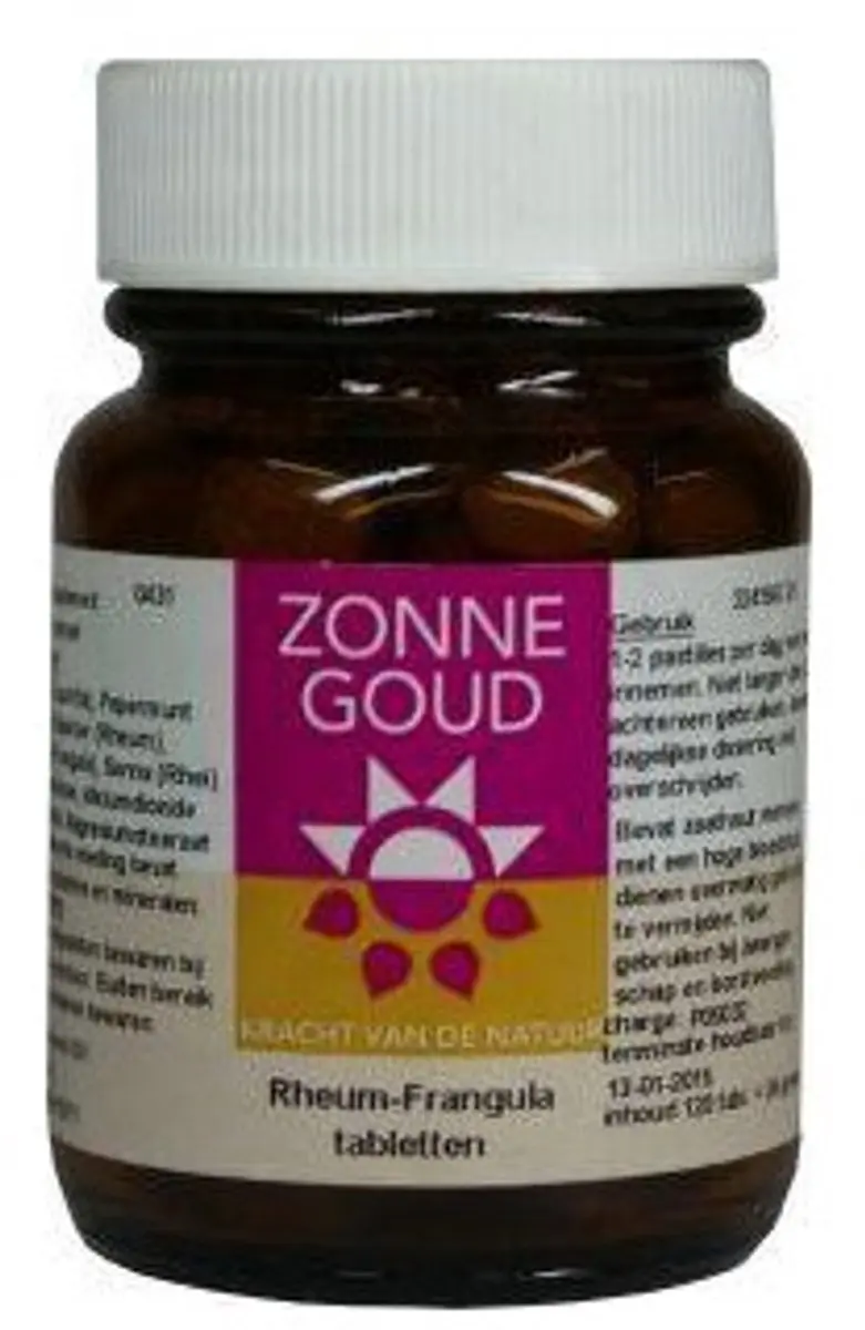 Zonnegoud Rheum Frangula 120 Tabletten