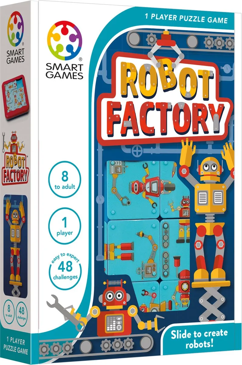 SmartGames Robot Factory SG 428 Schuifpuzzel - 48 Opdrachten