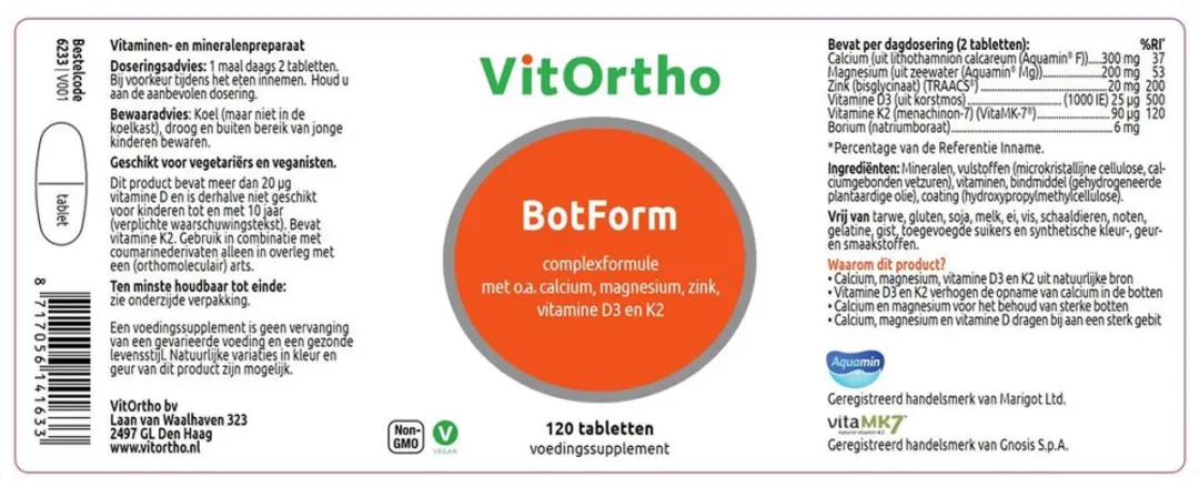 VitOrtho Botform 120 Tabletten