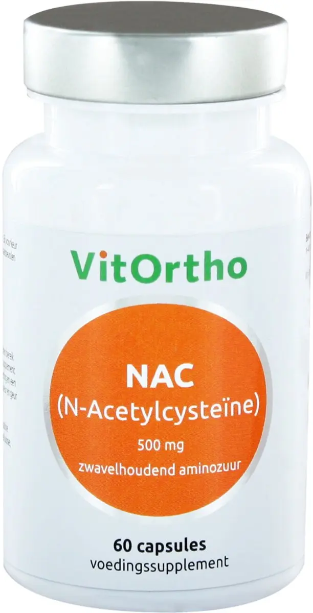 VitOrtho N-Acetylcysteïne 500mg - 60 Stuks