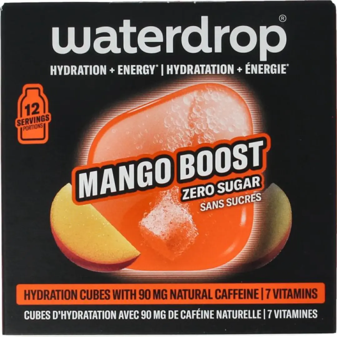 Waterdrop Microdrink Boost Suikervrij Mango 12 Porties