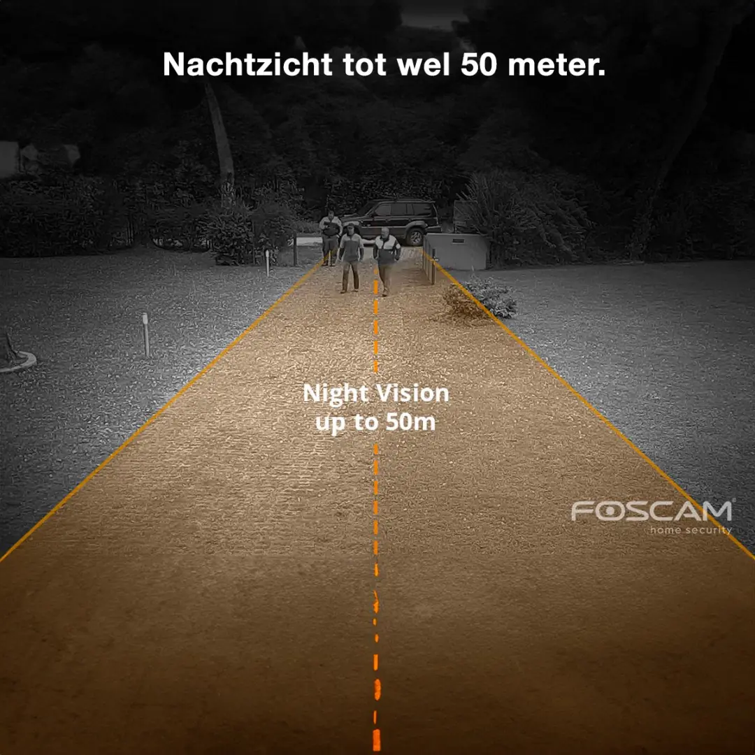 Foscam SD2X Beveiligingscamera 2MP PTZ 18x Zoom 50m Nachtzicht - Wit