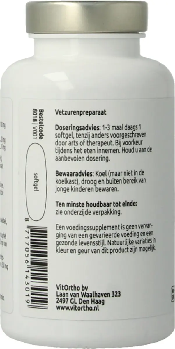 VitOrtho Visolie TG 1000mg Softgels - 60 Stuks