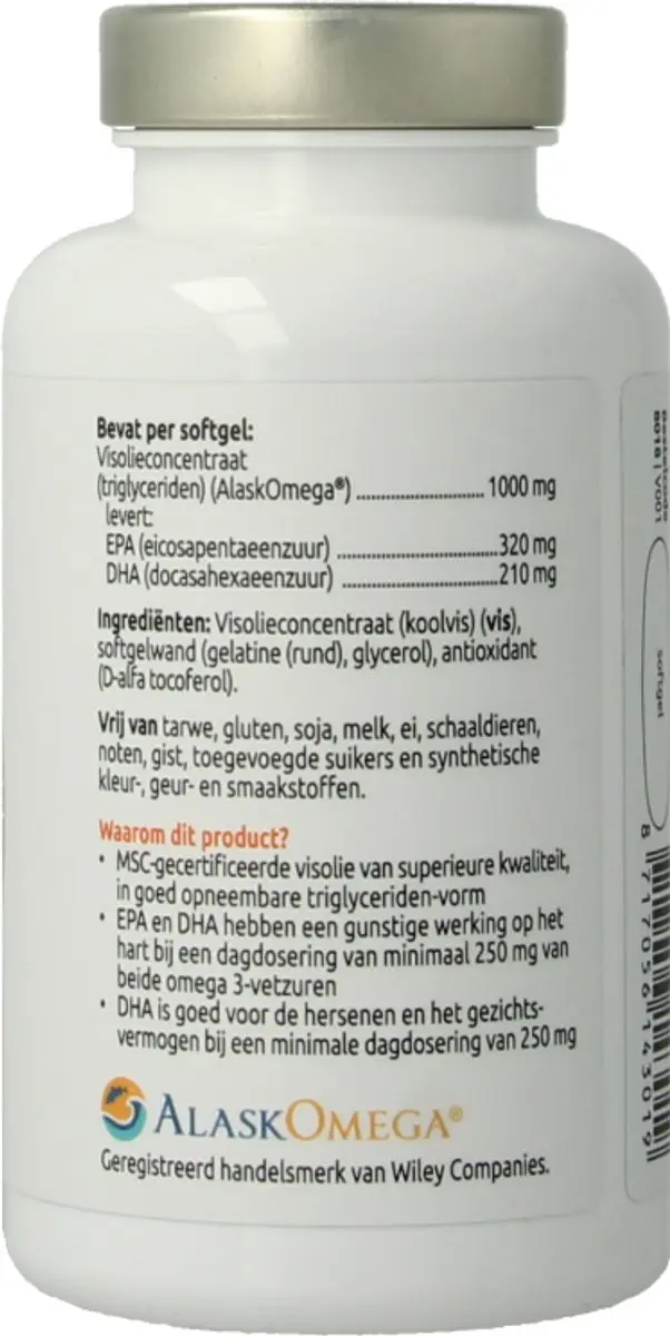 VitOrtho Visolie TG 1000mg Softgels - 60 Stuks
