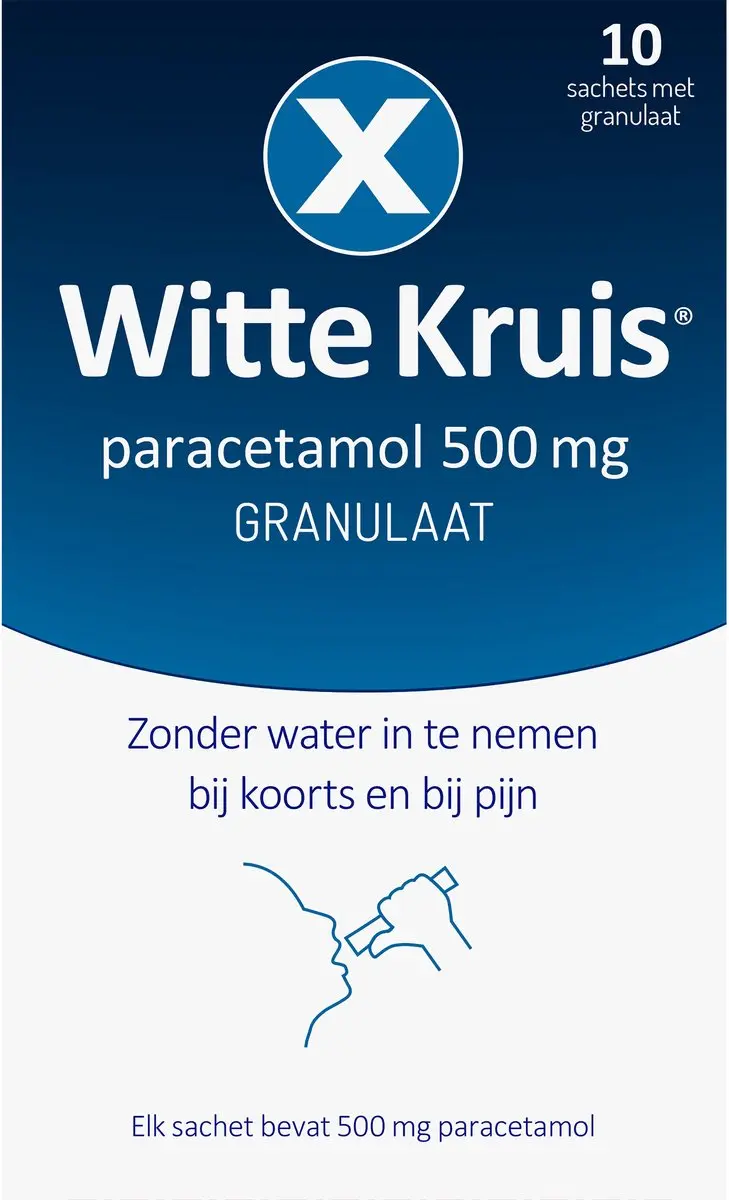 Witte Kruis Paracetamol Granulaat 500g