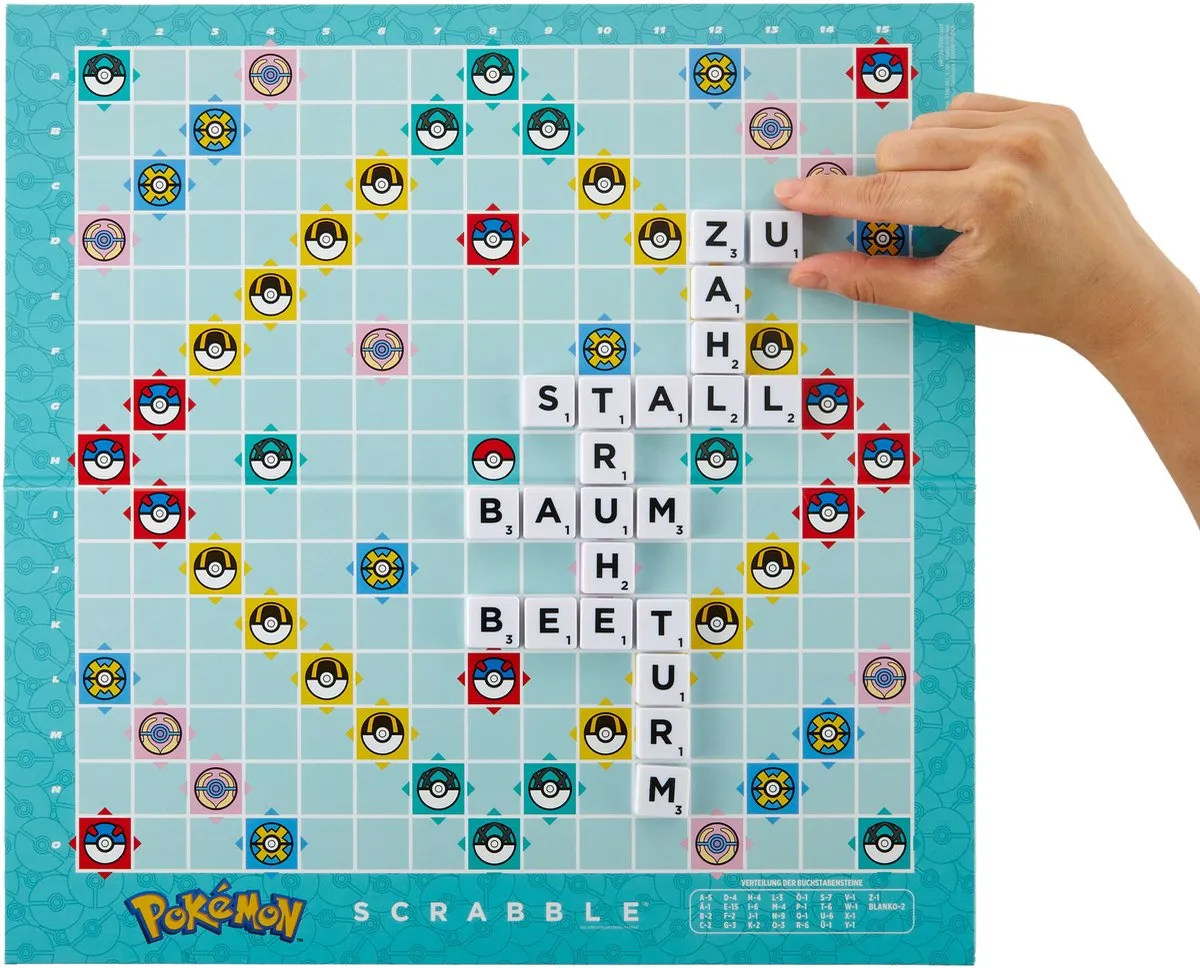 Mattel Games Scrabble Pokémon Bordspel - 2-4 Spelers