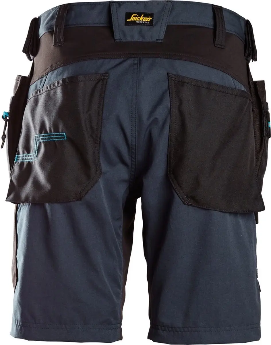 Snickers 6110 LiteWork Korte Werkbroek 58 - Donkerblauw/Zwart