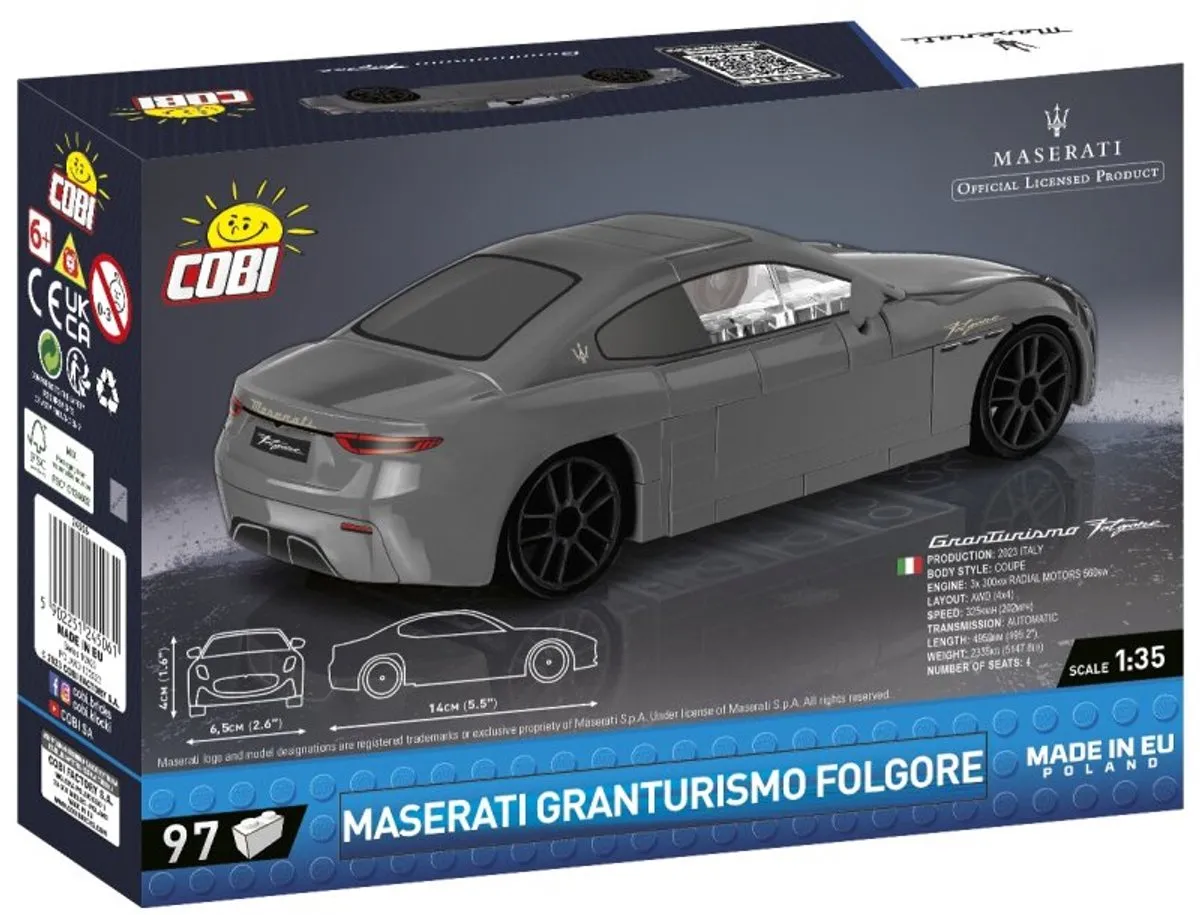 Cobi Maserati Granturismo Folgore COBI-24506 - 97 Stukken