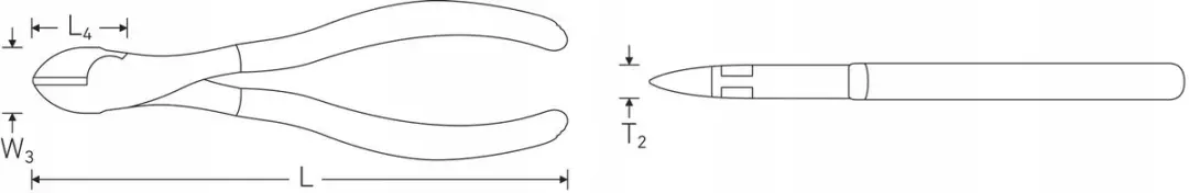 Stahlwille Zijsnijtang 160mm Halfrond - Zwaar Gebruik