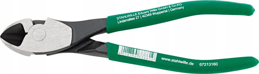 Stahlwille Zijsnijtang 160mm Halfrond - Zwaar Gebruik