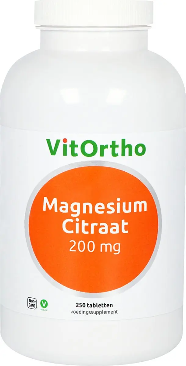 VitOrtho Magnesiumcitraat 200mg 250 Tabletten
