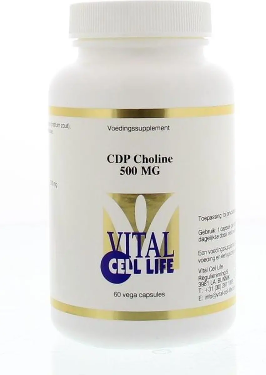 Vital Cell Life CDP Choline 500mg 60 Vegetarische Capsules