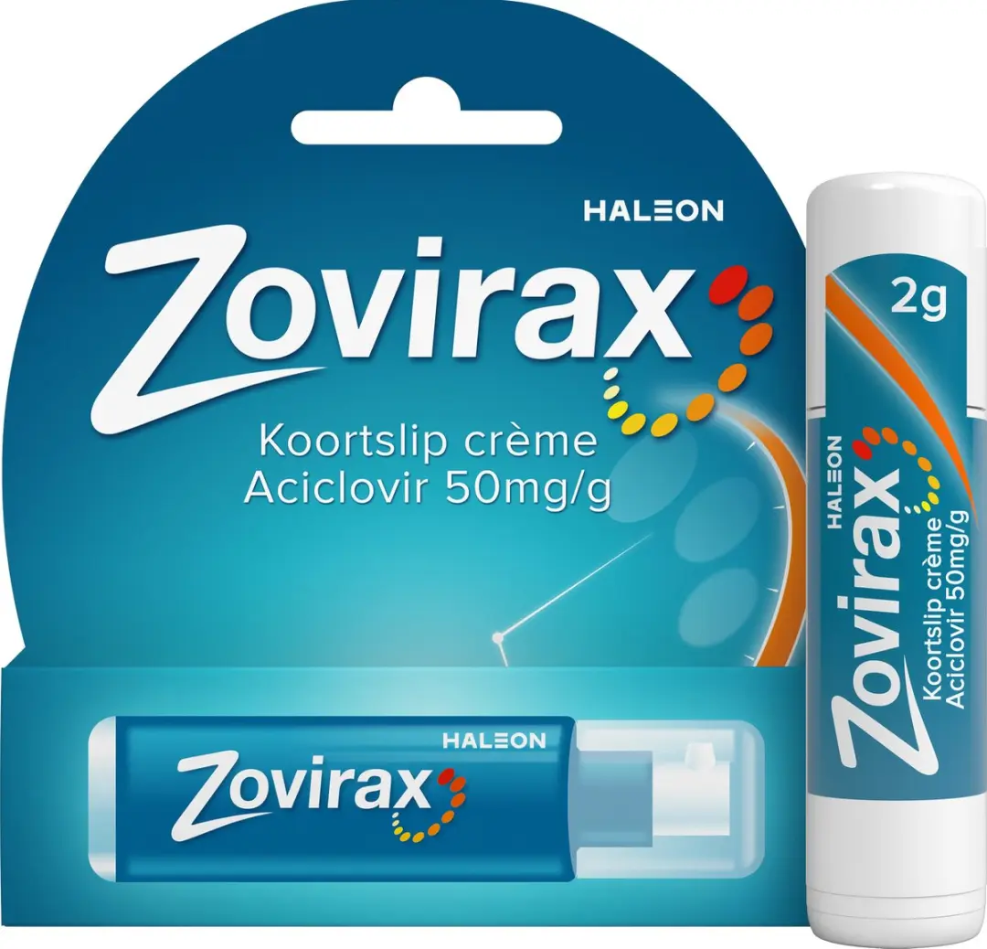Zovirax Koortslipcrème Aciclovir 50 mg/g Pompje 2g