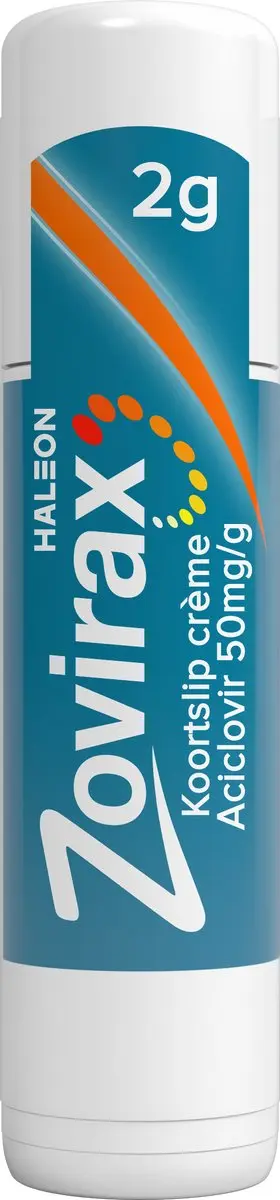 Zovirax Koortslipcrème Aciclovir 50 mg/g Pompje 2g