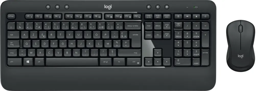 Logitech MK540 Advanced Draadloze Toetsenbord & Muis Set AZERTY - 3 Knoppen - Zwart - afbeelding 6 van 6