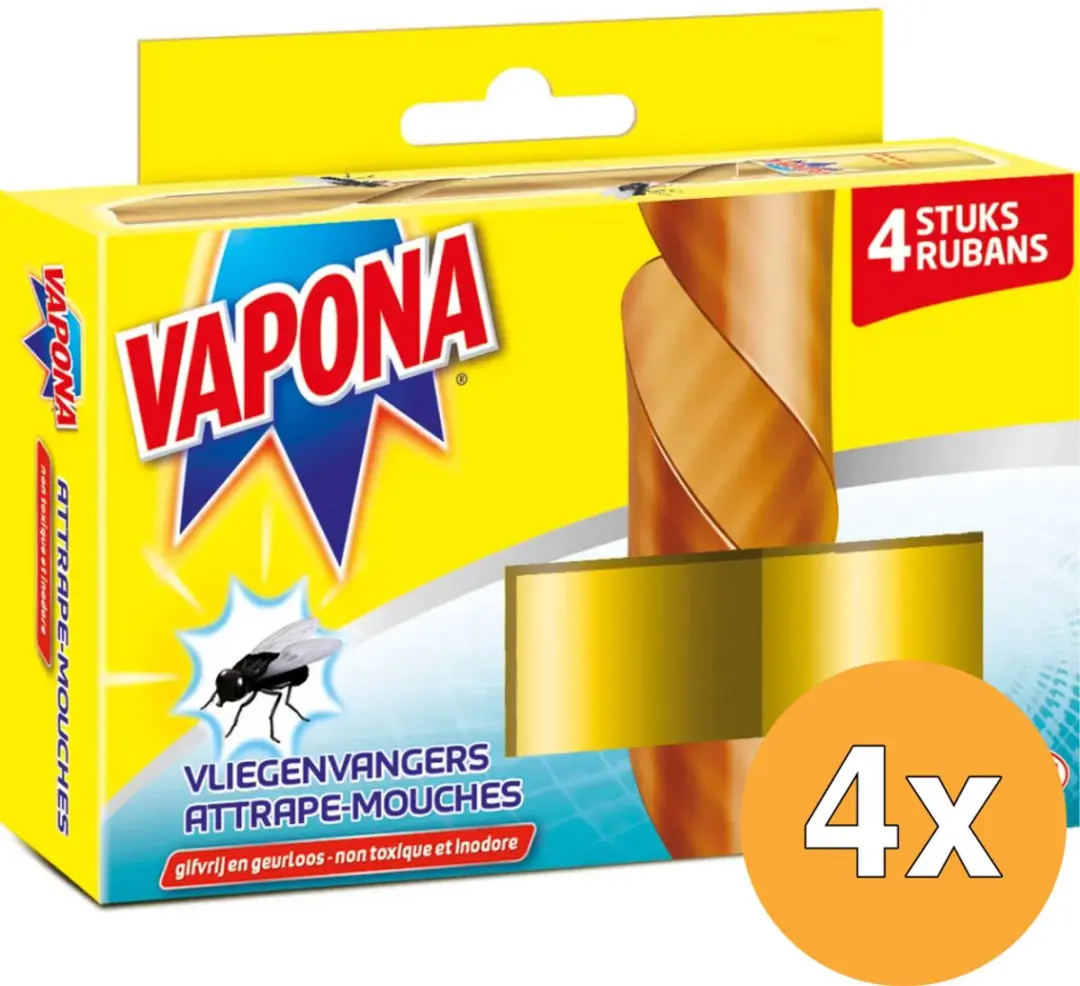 Vapona Vliegenvangers 4 Stuks