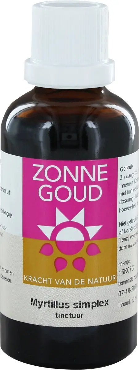 Zonnegoud Myrtillus Simplex 50ml