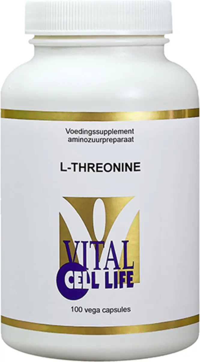 Vital Cell Life L-Threonine 500mg Capsules - 100 Stuks