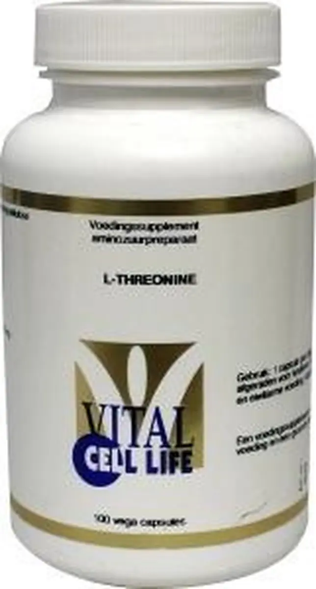 Vital Cell Life L-Threonine 500mg Capsules - 100 Stuks