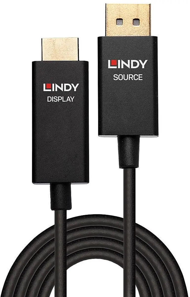 Lindy DisplayPort naar HDMI Kabel 40926 - 2m - Zwart
