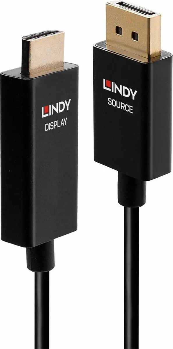 Lindy DisplayPort naar HDMI Kabel 40926 - 2m - Zwart
