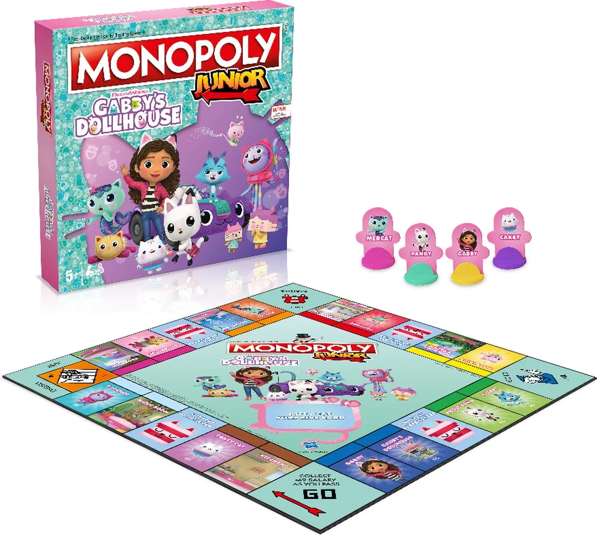 Winning Moves Monopoly Junior Gabby's Dollhouse - 2-4 Spelers