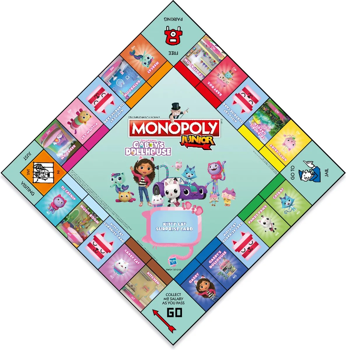 Winning Moves Monopoly Junior Gabby's Dollhouse - 2-4 Spelers