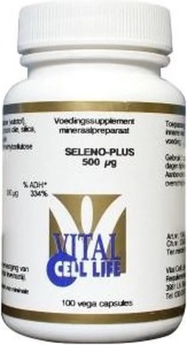 Vital Cell Life Seleno Plus Se Meth 500Mcg - 100 tabletten