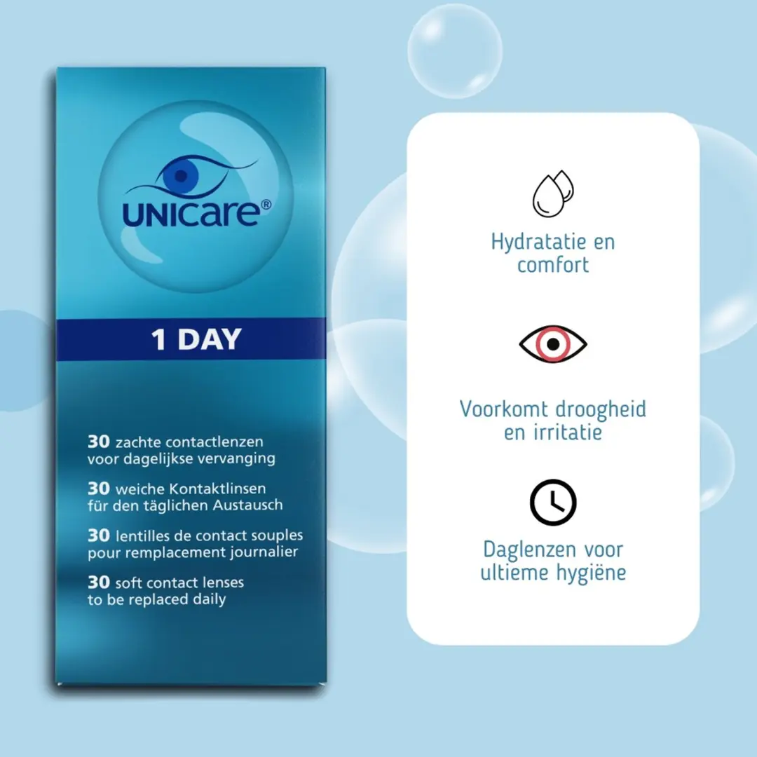 Unicare Zachte Daglenzen -7.50 - 30 Stuks - afbeelding 3 van 6