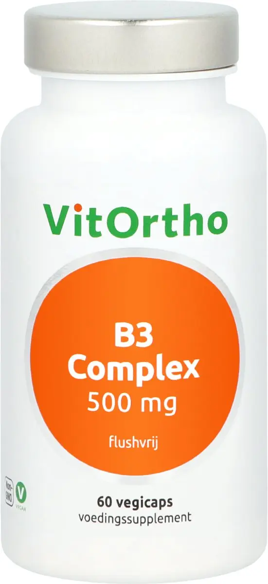 VitOrtho B3 Complex 500mg Flushvrij 60 Vegetarische Capsules