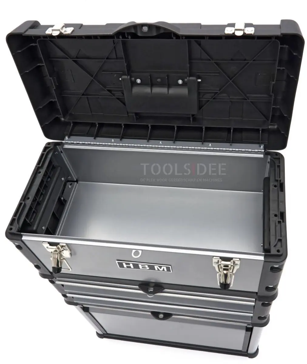 HBM 3-delige Modulaire Gereedschapskist - 75kg - 50x72x23cm
