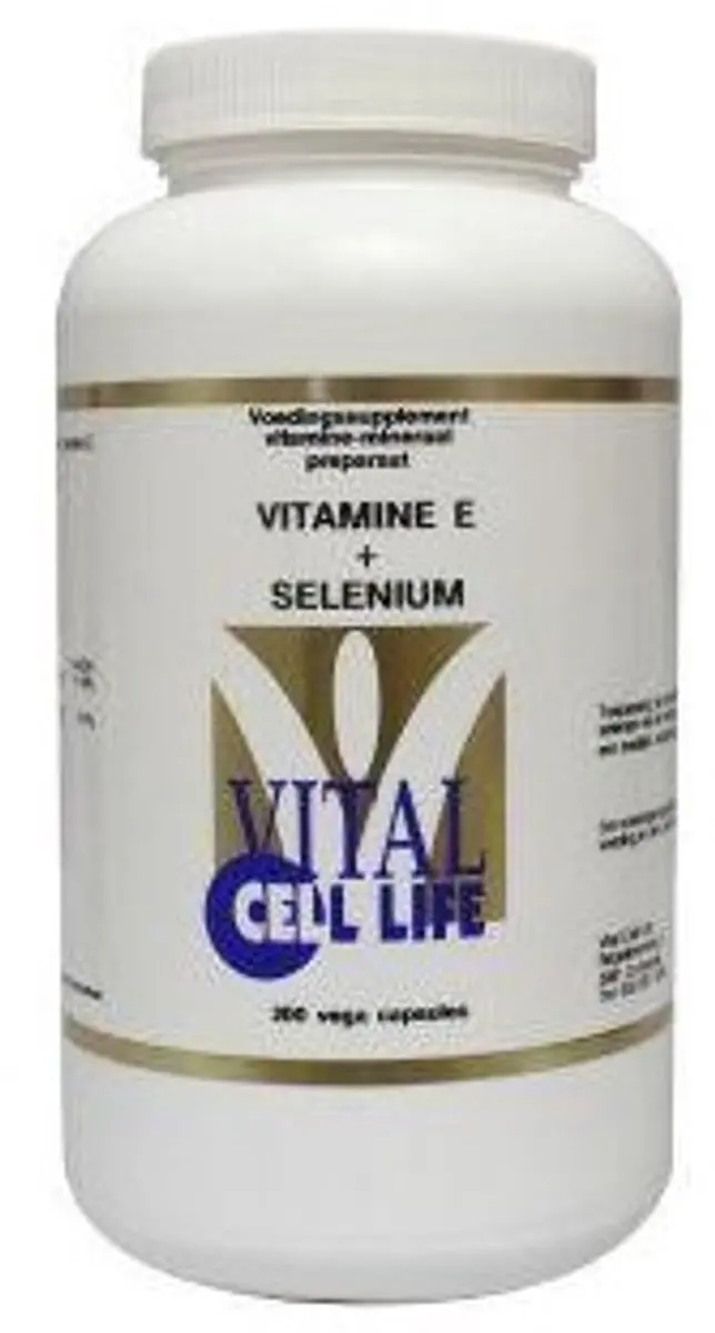 Vital Cell Life Vitamine E & Selenium 200mg - 200 Stuks