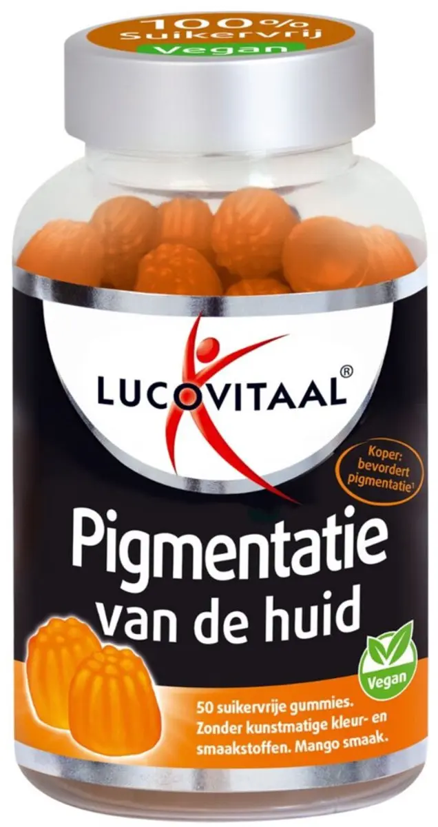 Lucovitaal Huidpigmentatie Gummies 100g - 2x50 Stuks