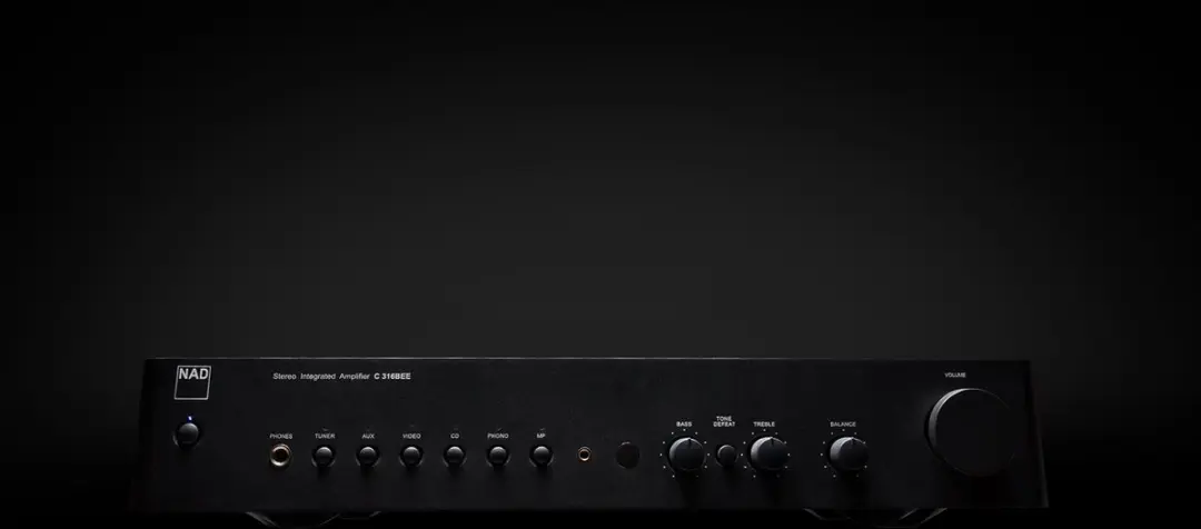NAD C 316BEE V2 Geïntegreerde Versterker 2x40W - Zwart