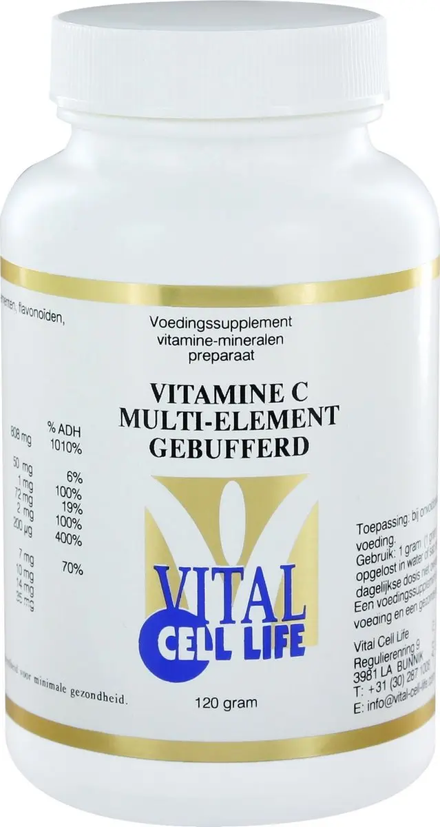 Vital Cell Life Vit C Gebufferd 120 Stuks