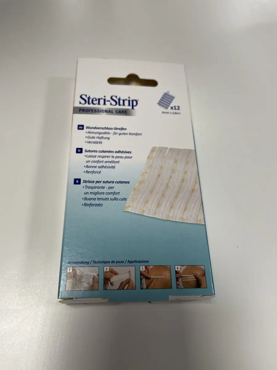 3M Steri-Strip Wondsluitingstrips 6mm x 3,8cm - 12 Stuks
