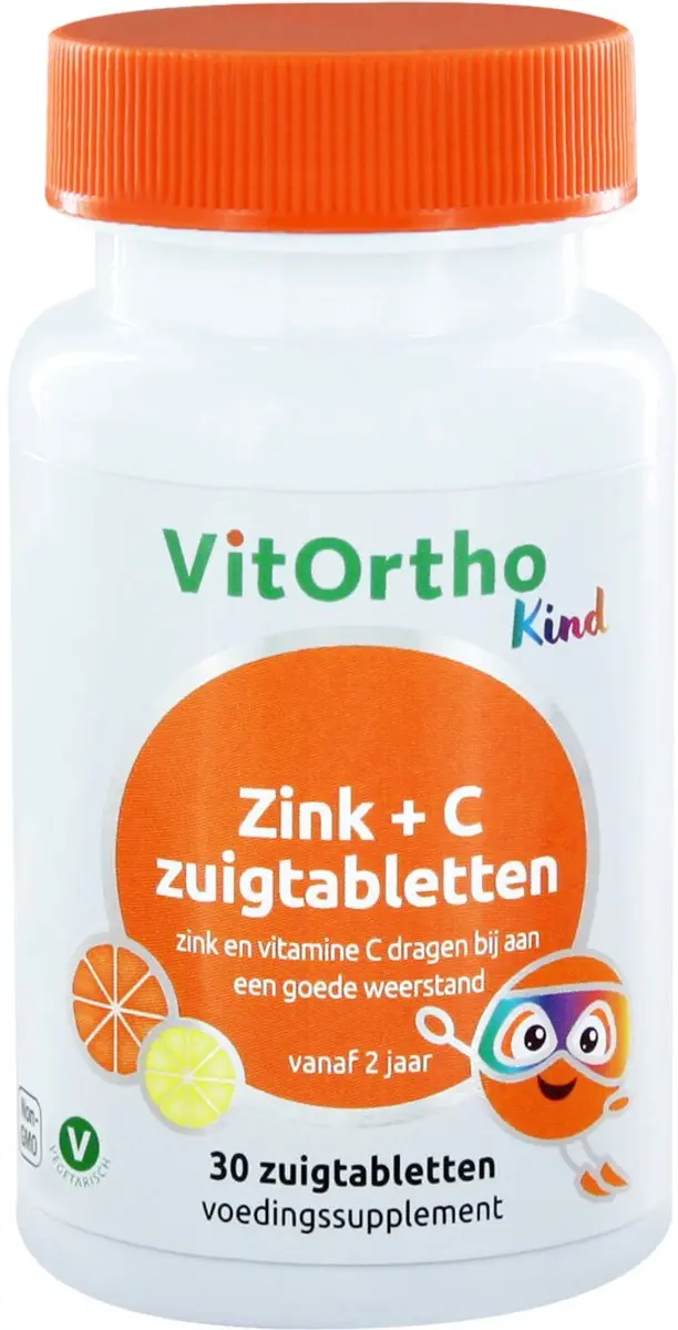 VitOrtho Zink + C Zuigtabletten Kind