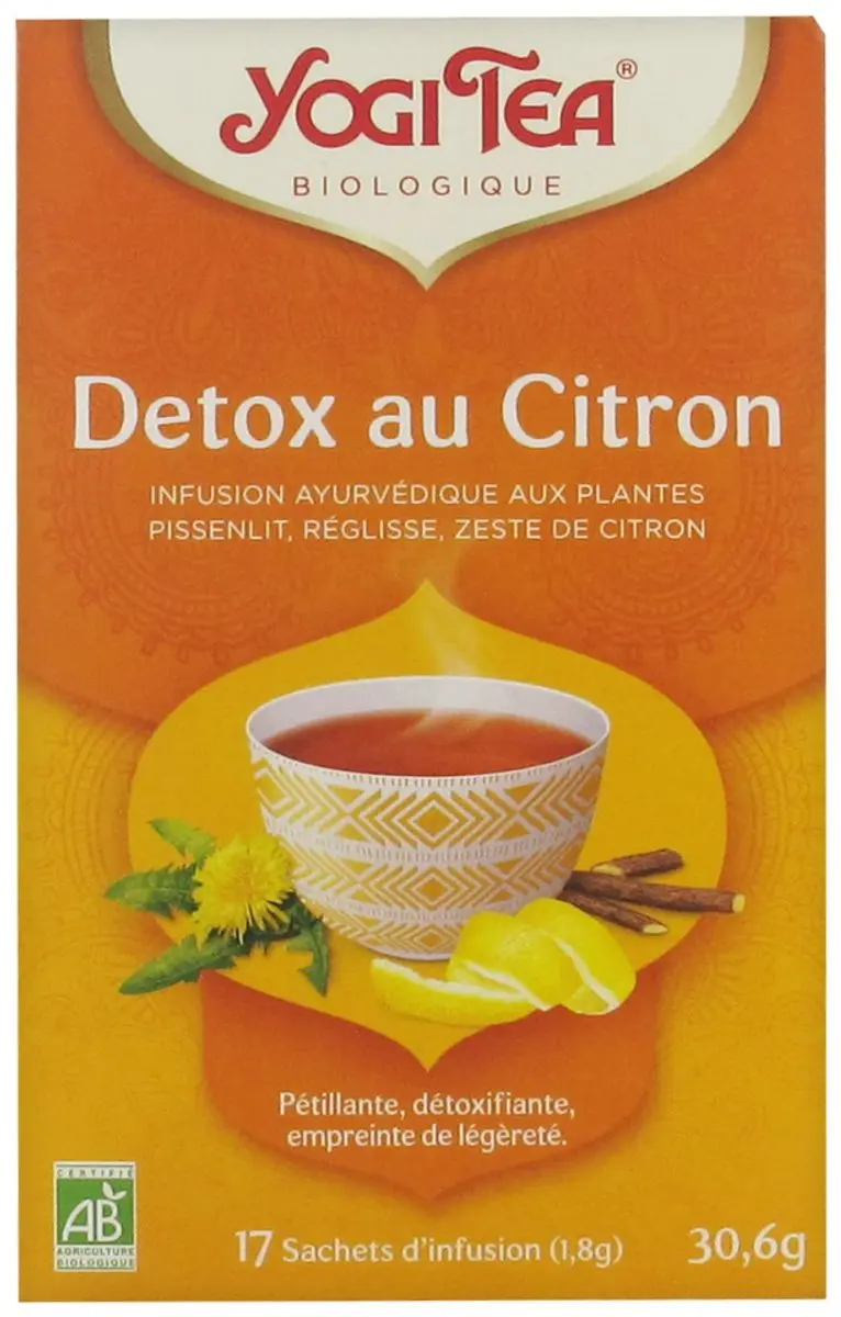 Yogi Tea Lemon Detox Organic 17 Zakjes