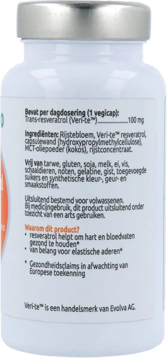 VitOrtho Resveratrol 100mg - 60 Capsules