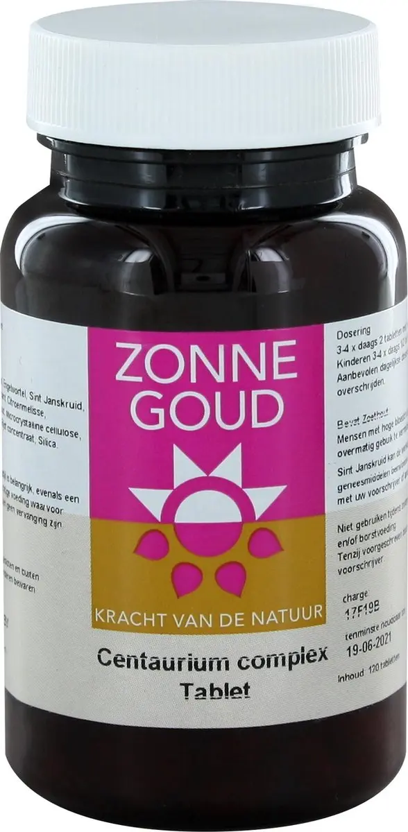Zonnegoud Centaurium Complex 120 Tabletten