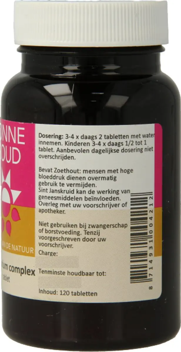 Zonnegoud Centaurium Complex 120 Tabletten - 120mg