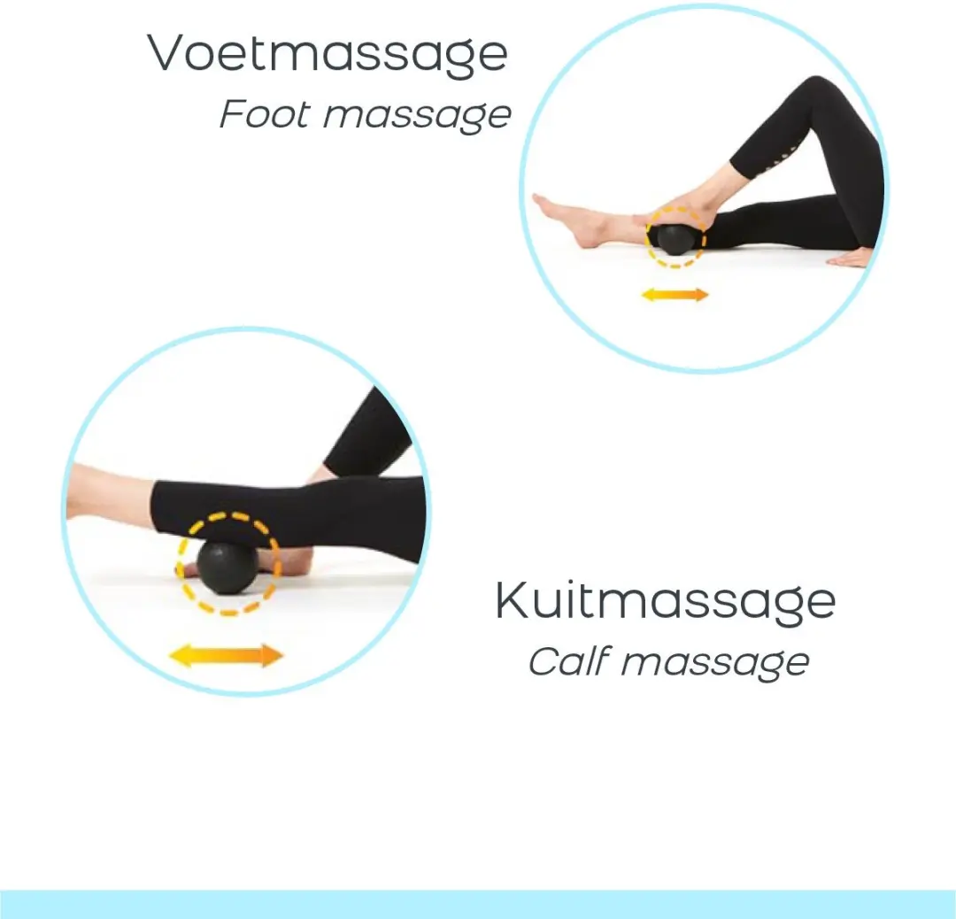 Wonder Core Massagebal 8cm - Zwart