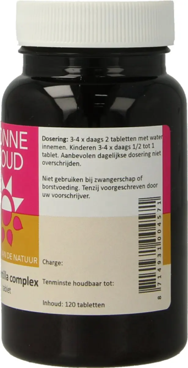 Zonnegoud Tormentilla Complex 120 Tabletten - 120mg